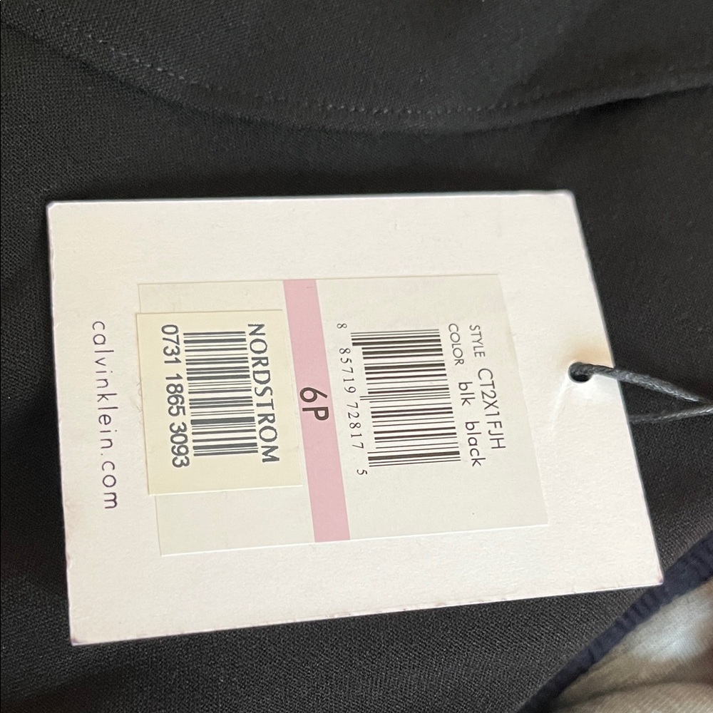 Calvin Klein Black Ruffle Mini Dress - Picture 2 of 4